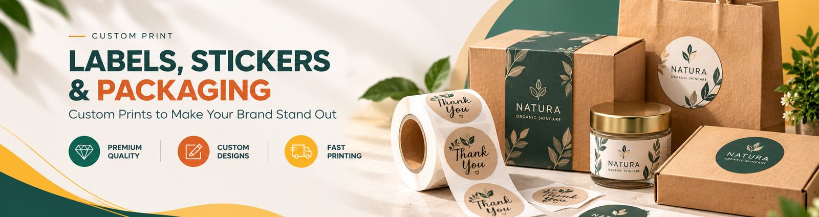 Labels, Stickers & Packaging